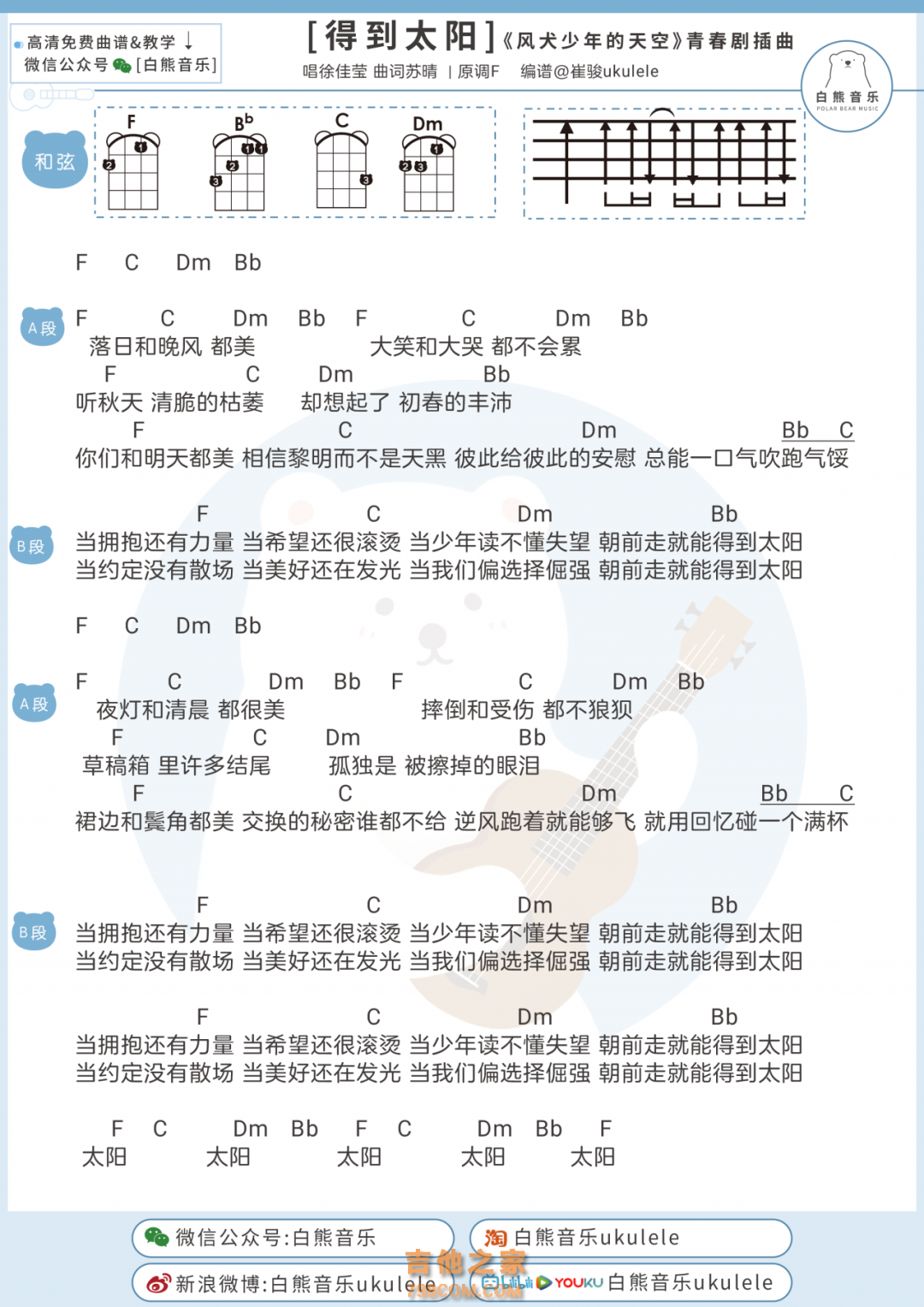 陈粒《光》吉他谱