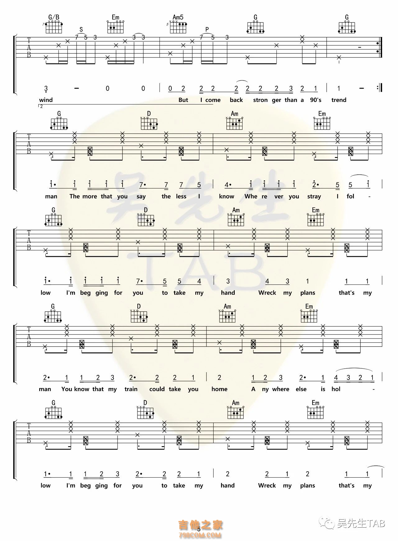 霉霉Taylor Swift《willow》吉他谱