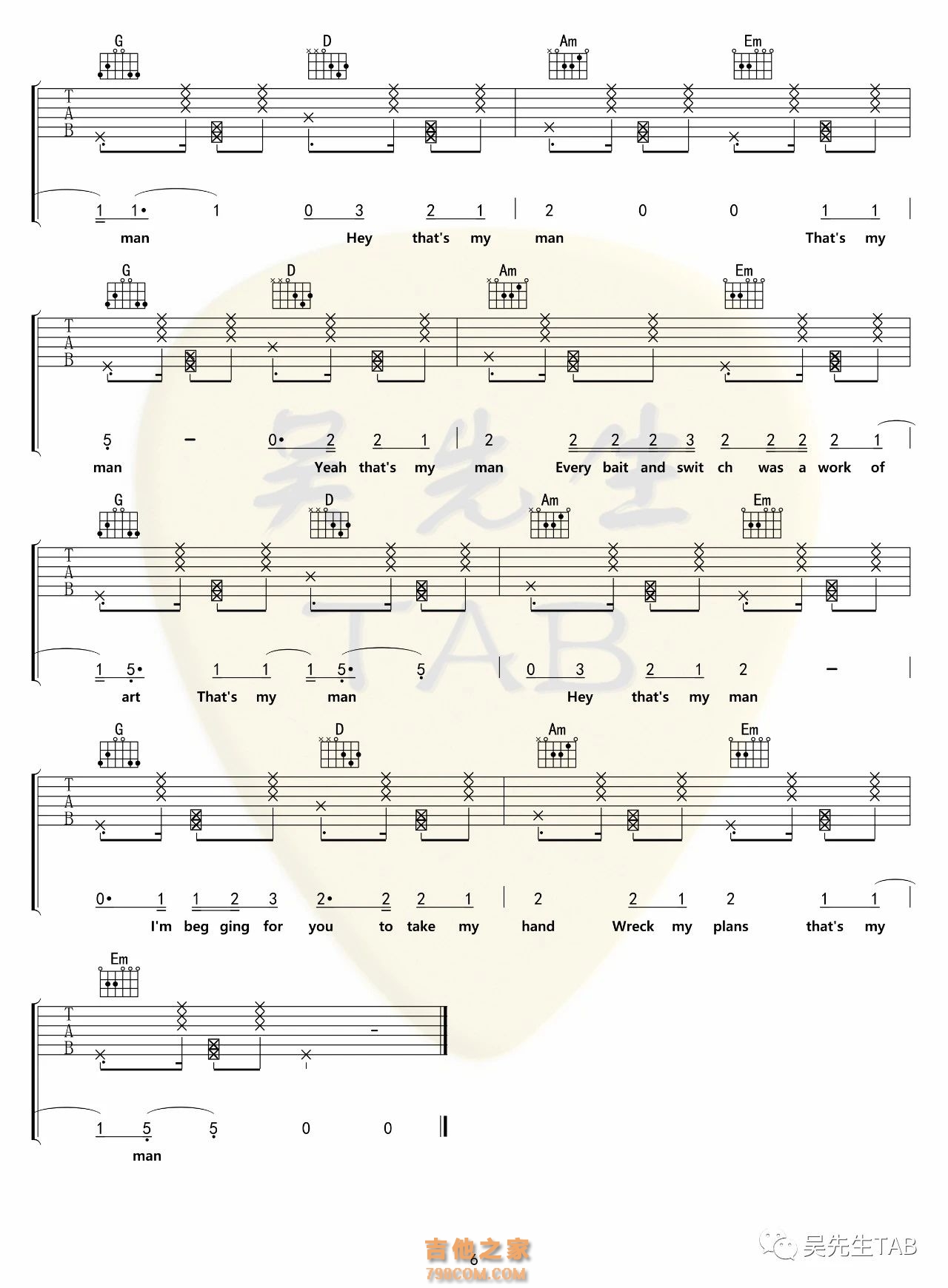 霉霉Taylor Swift《willow》吉他谱