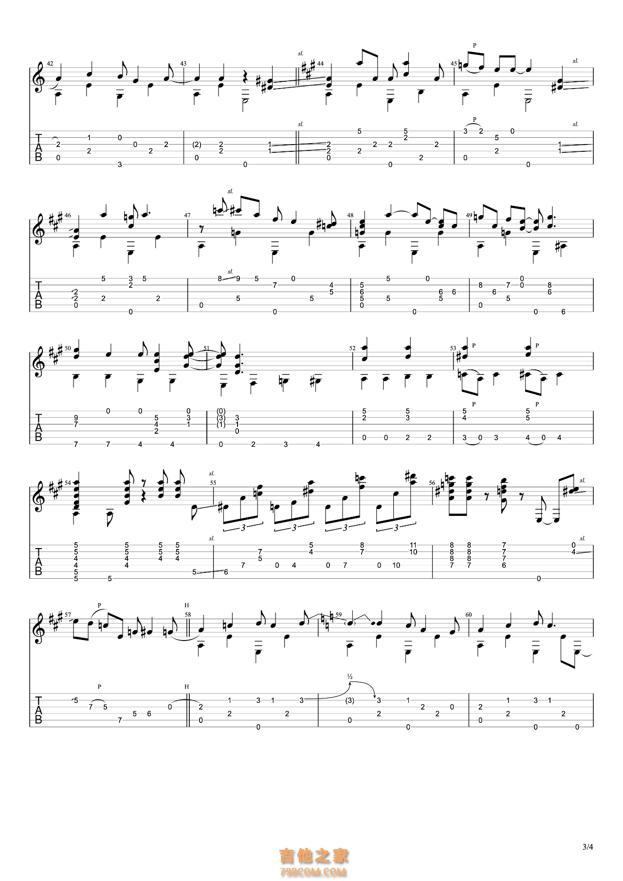 《Windy and Warm》指弹单曲谱