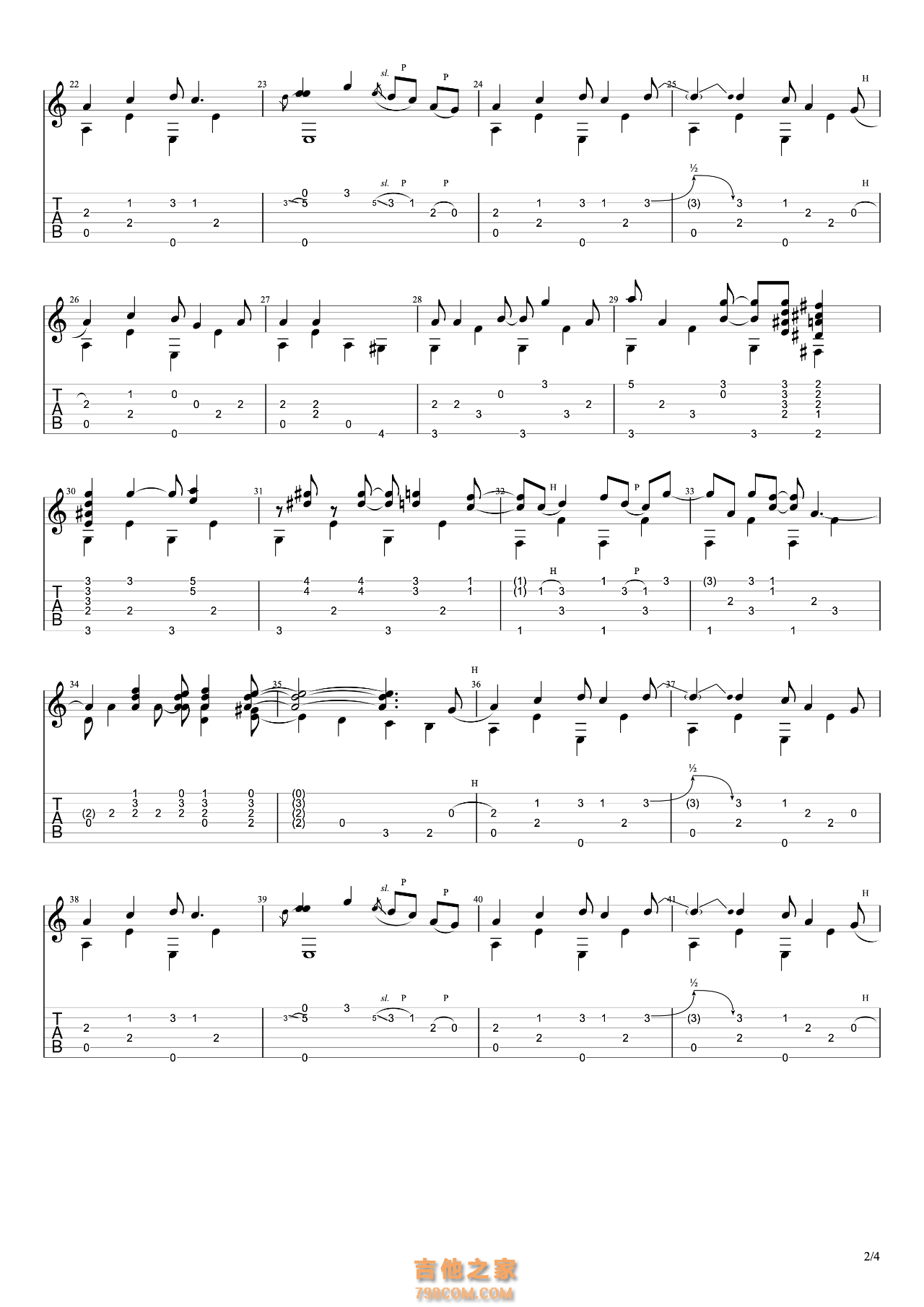 《Windy and Warm》指弹单曲谱