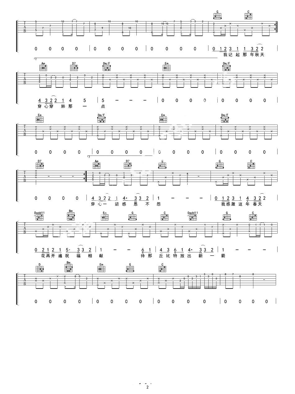 四季吉他谱2-陈奕迅