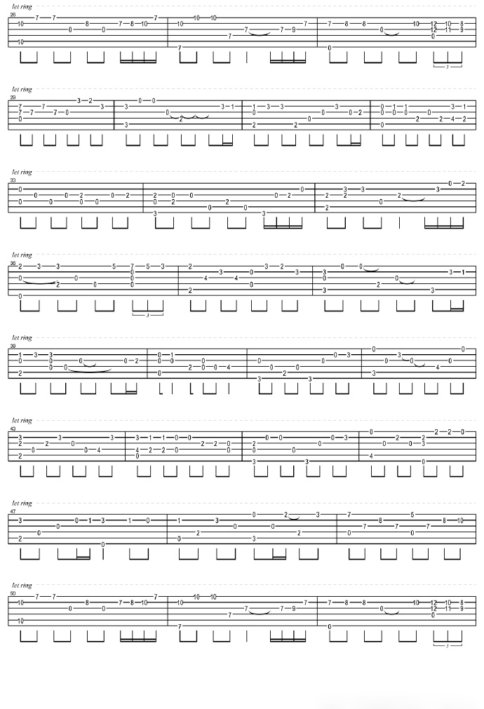 Kiss the rain吉他谱2