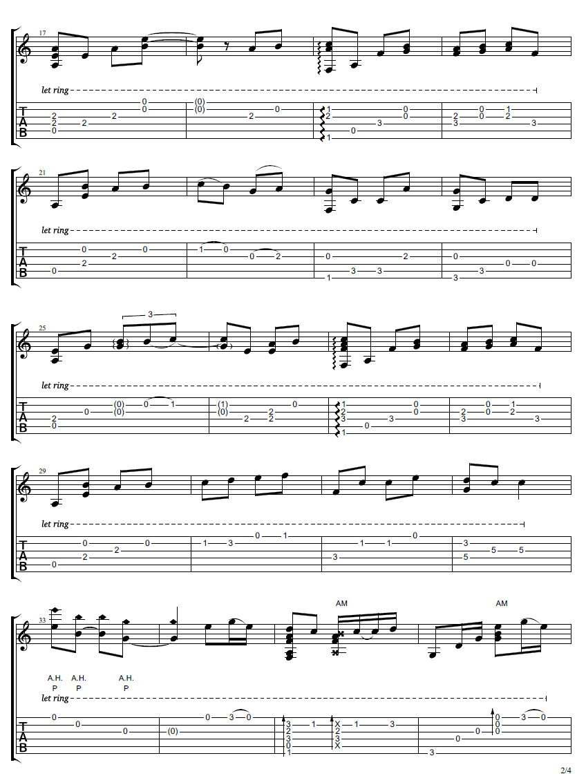 打上花火吉他谱2