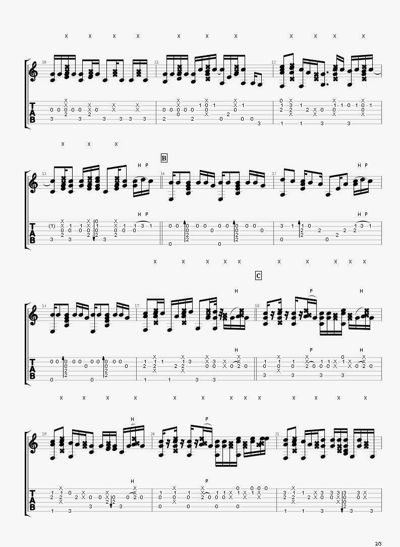 巴啦啦小魔仙吉他谱2