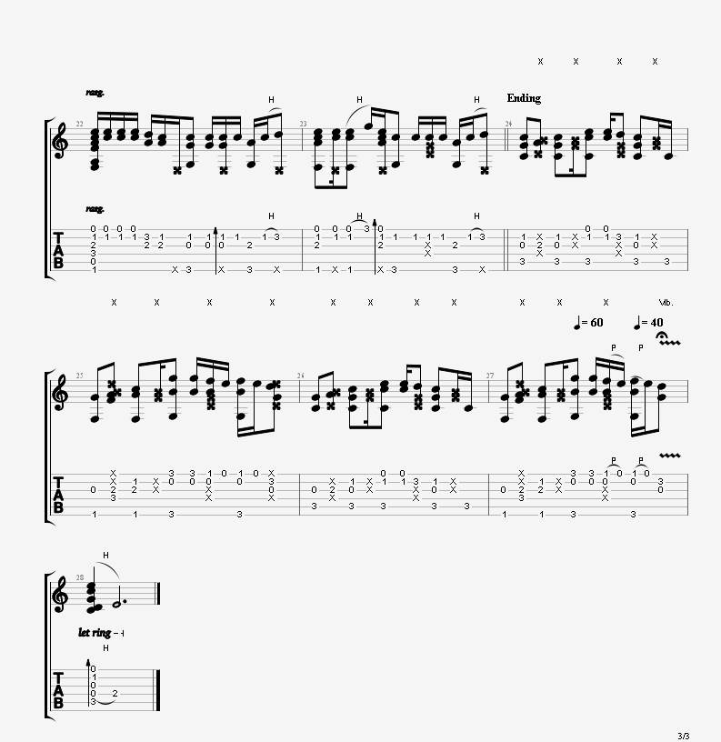 巴啦啦小魔仙吉他谱3