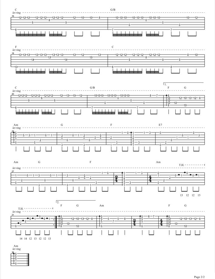 思君黯然吉他谱2