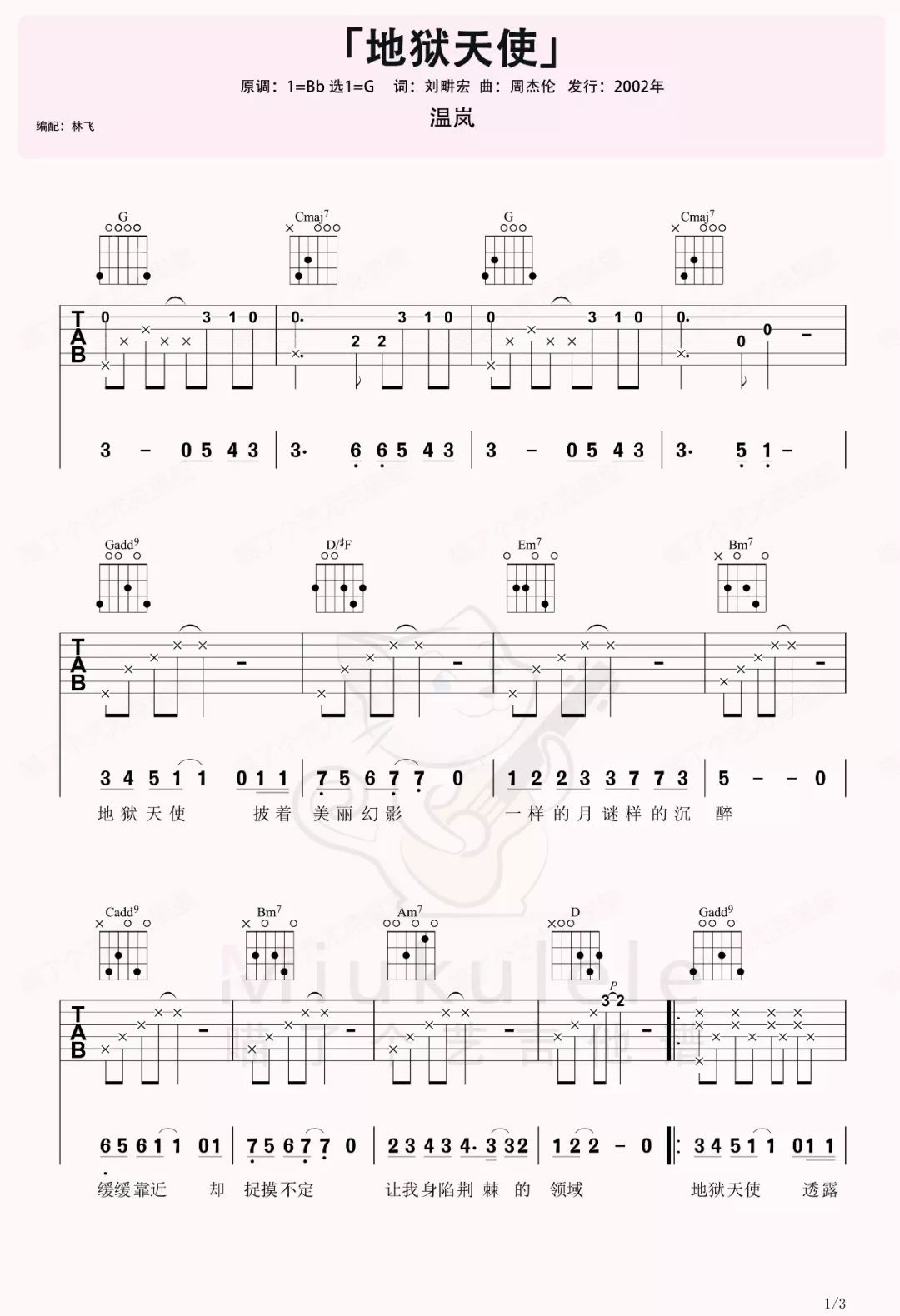 地狱天使吉他谱1