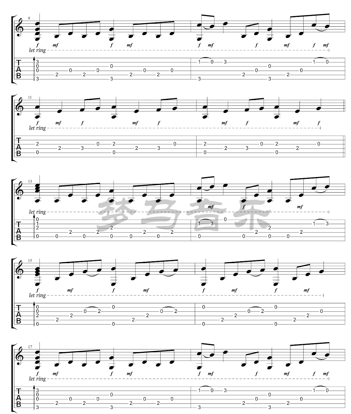 权力的游戏吉他谱2