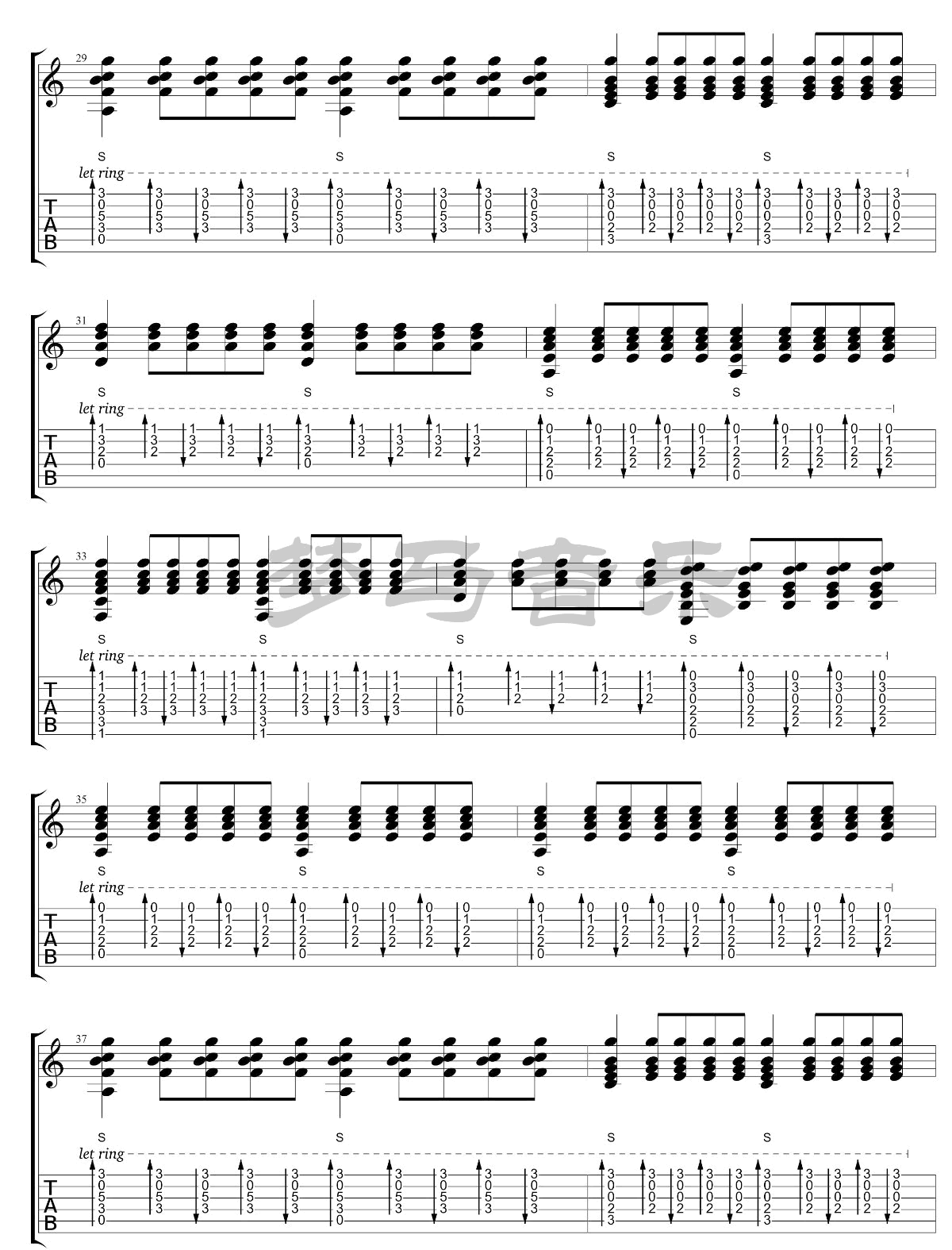 权力的游戏吉他谱4