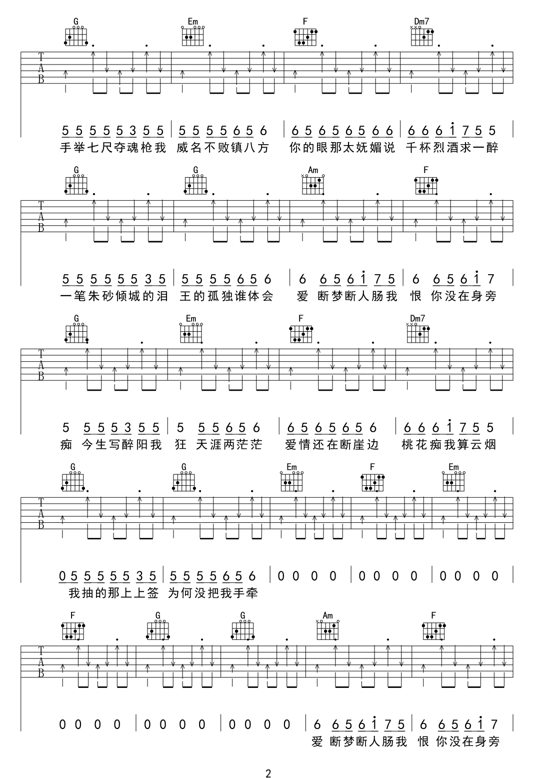 让我做你的眼睛吉他谱2