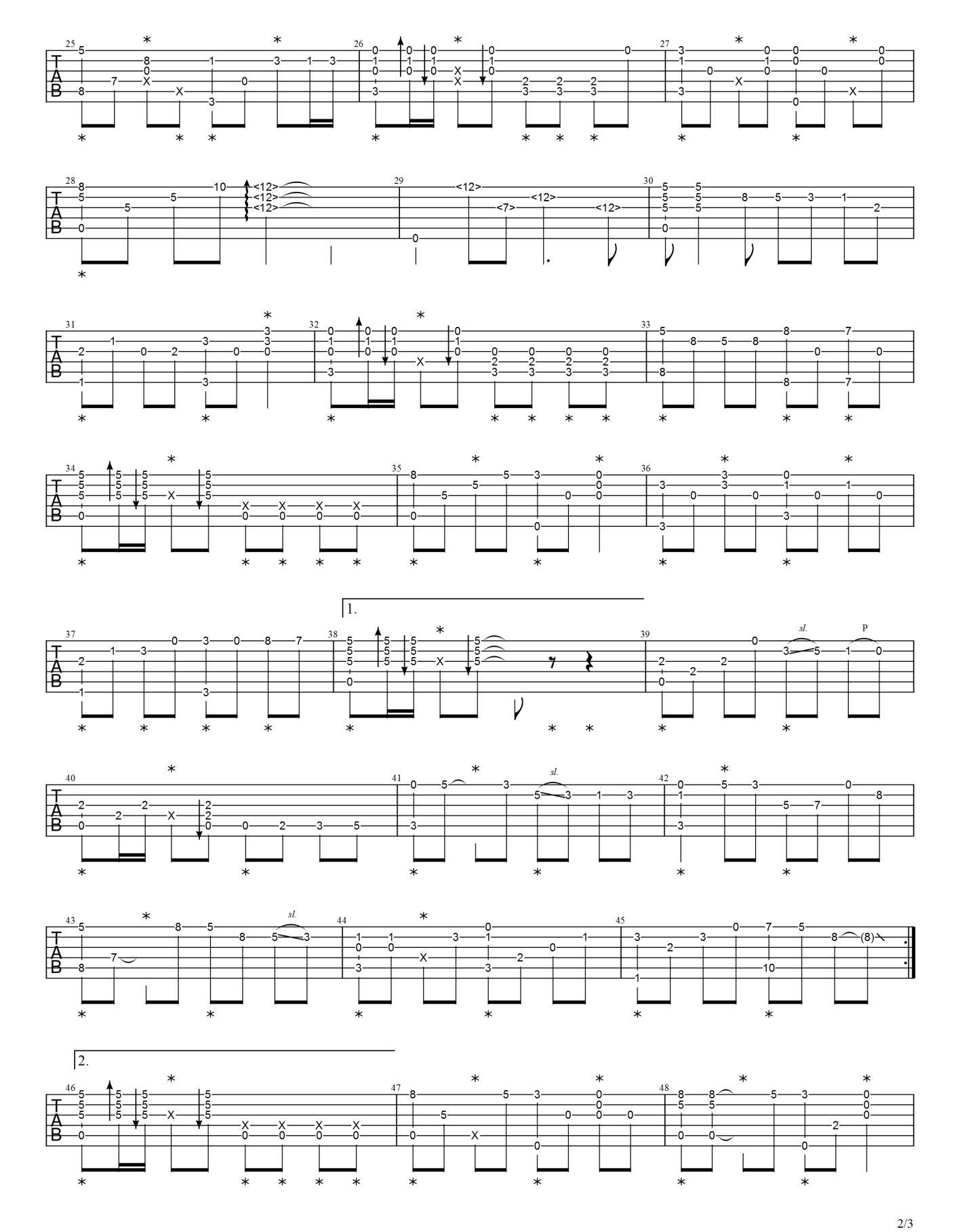 我的中国心吉他谱2