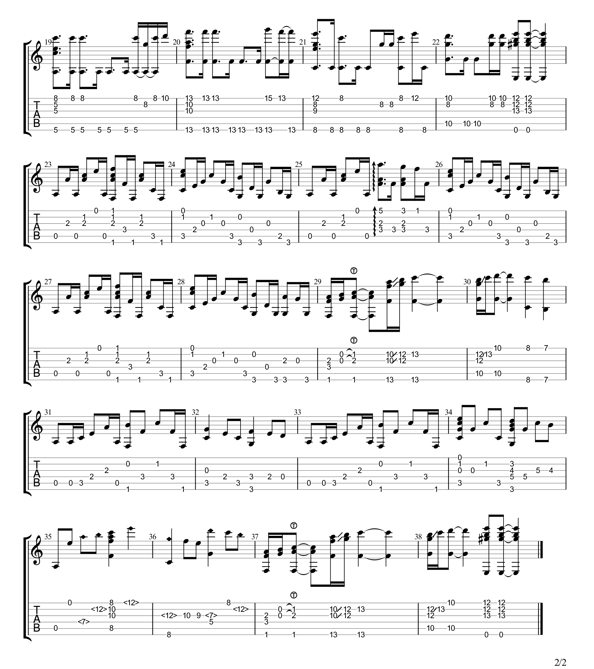 钢铁洪流进行曲吉他谱2