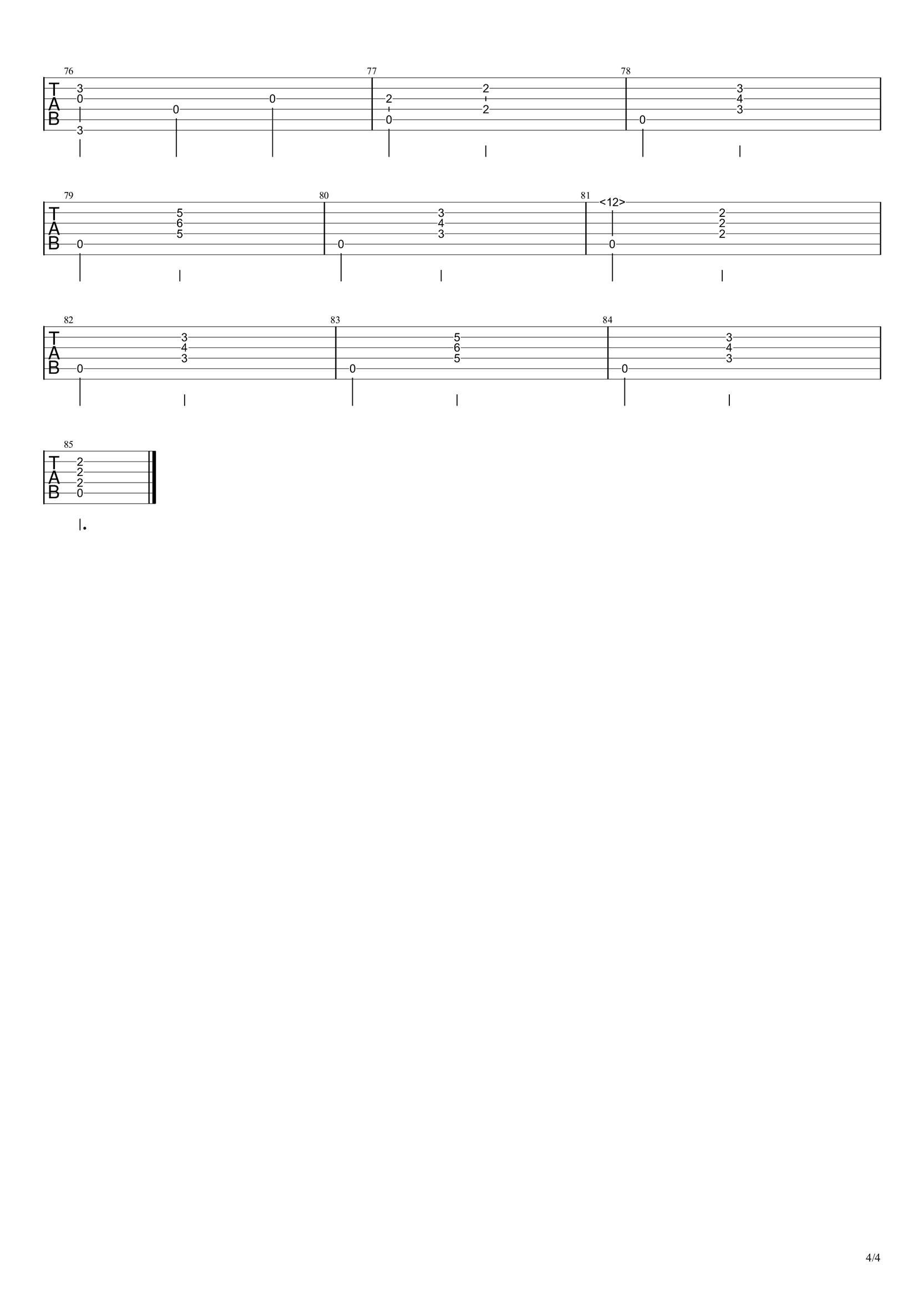 伊莎贝拉之歌吉他谱4