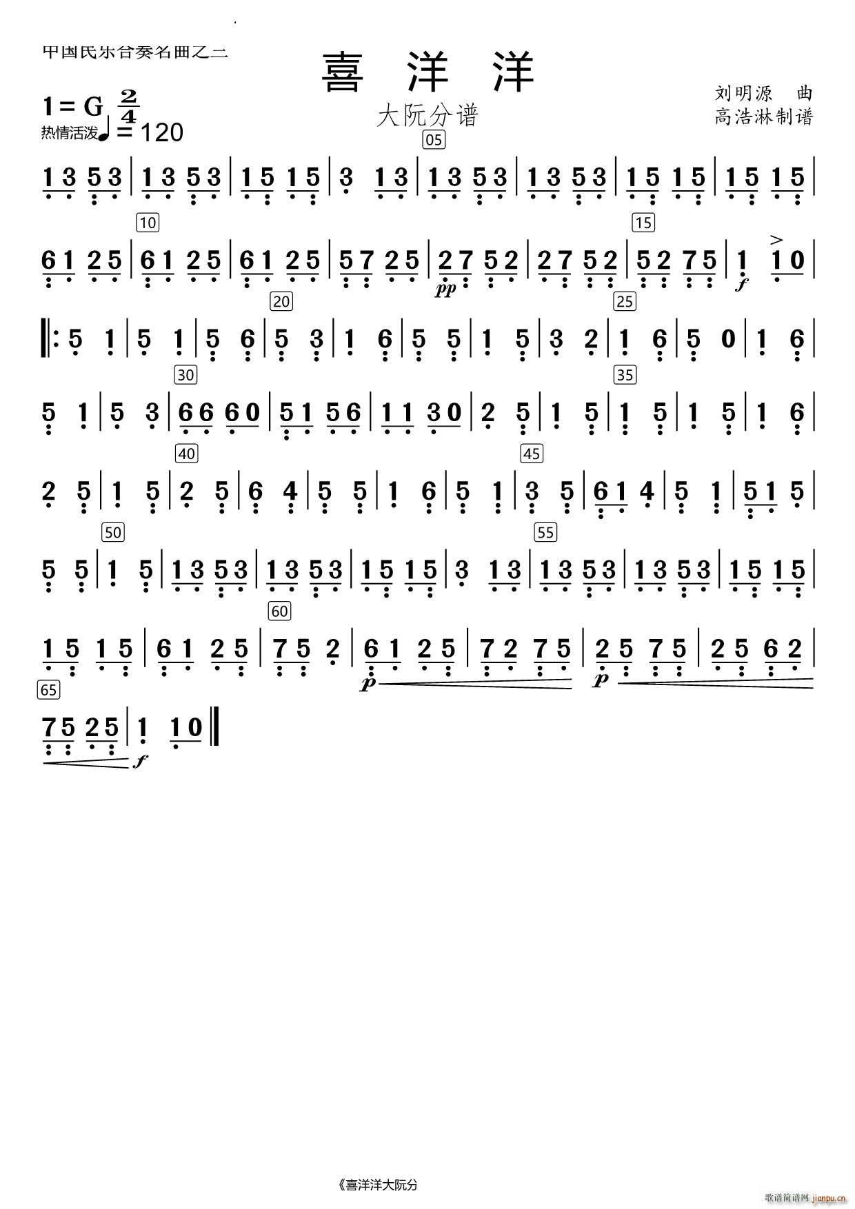 喜洋洋大阮(总谱)1