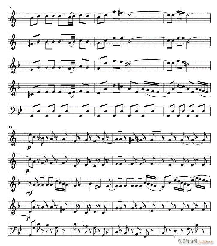 四小天鹅舞曲 管乐五重奏 2(总谱)1