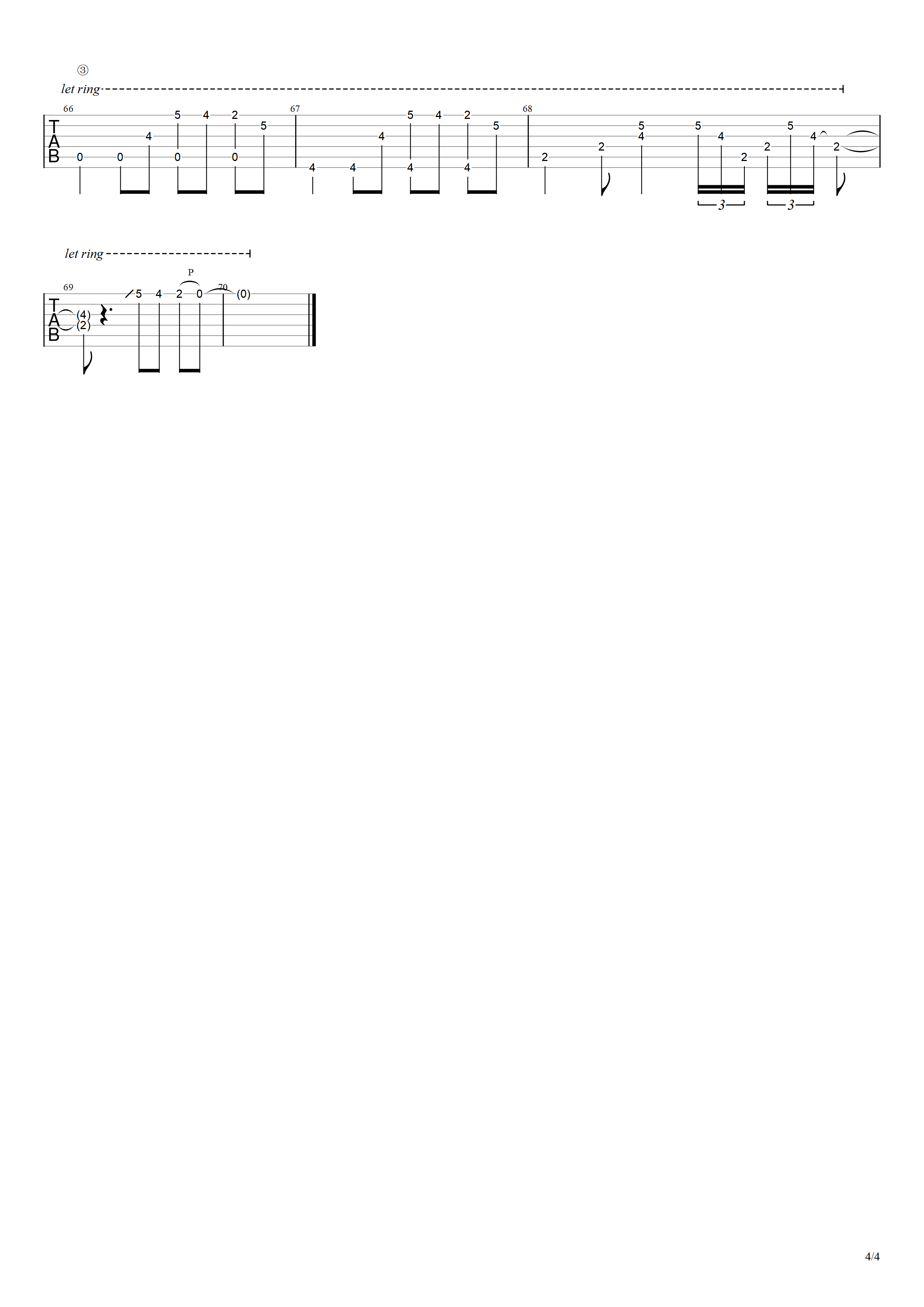 Grand Escape吉他谱4