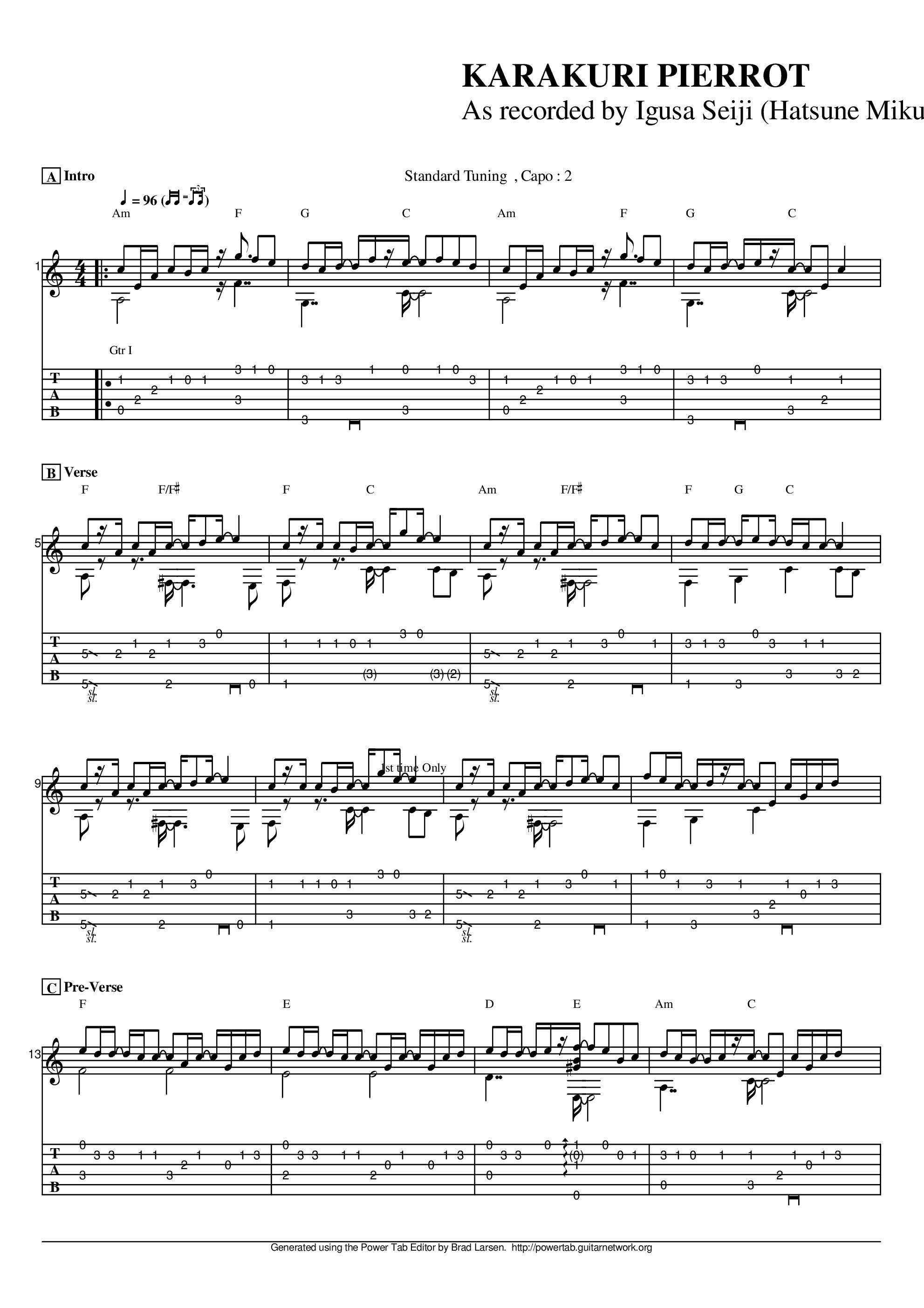 活动小丑吉他谱1