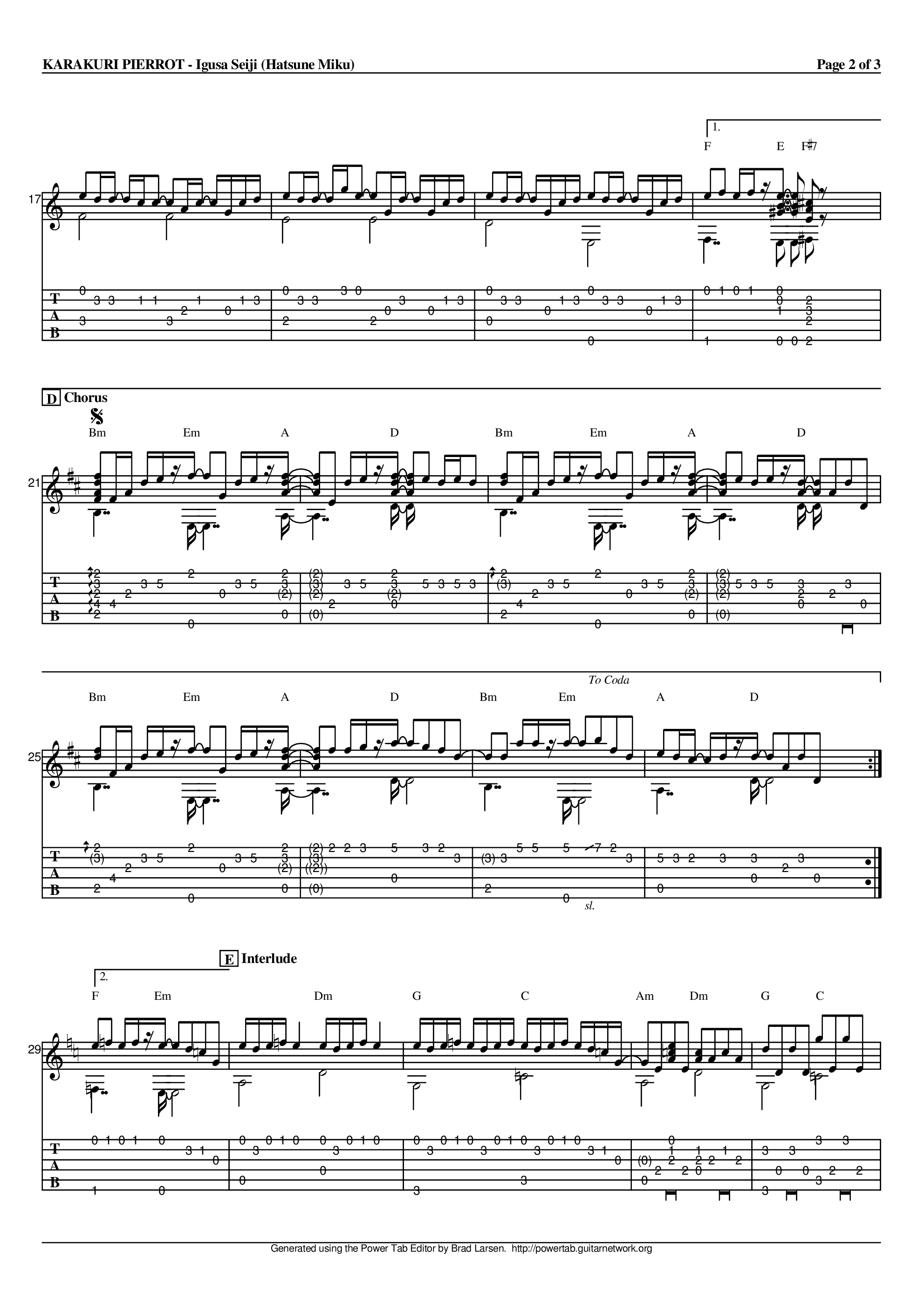 活动小丑吉他谱2