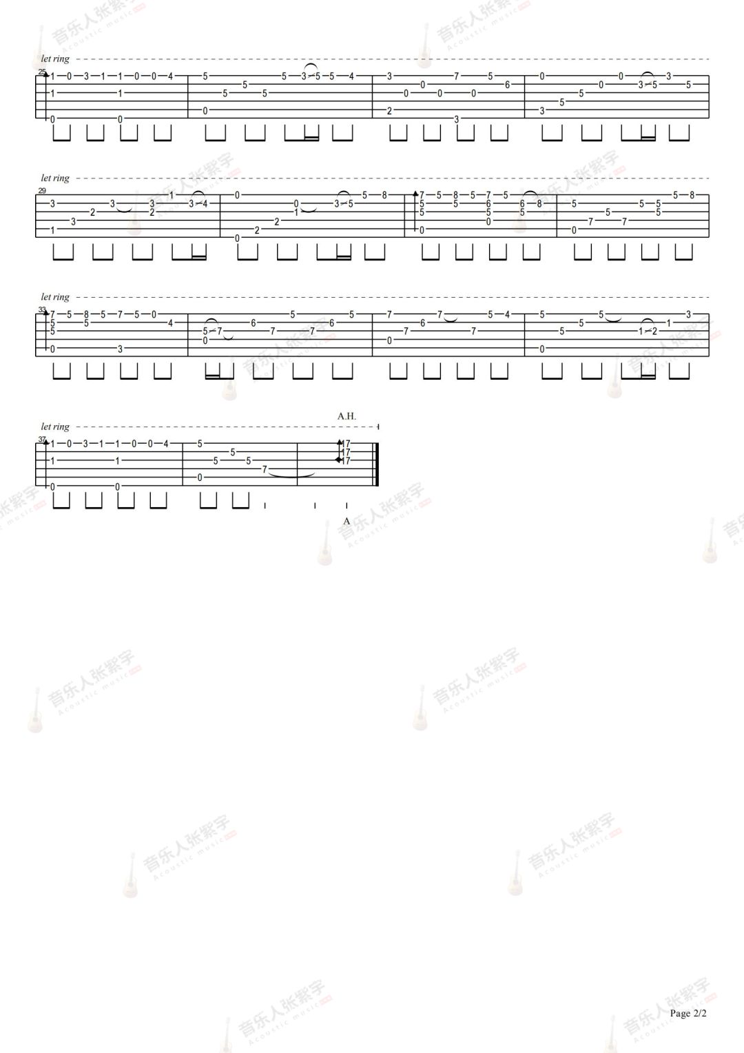 Speak Softly Love吉他谱2