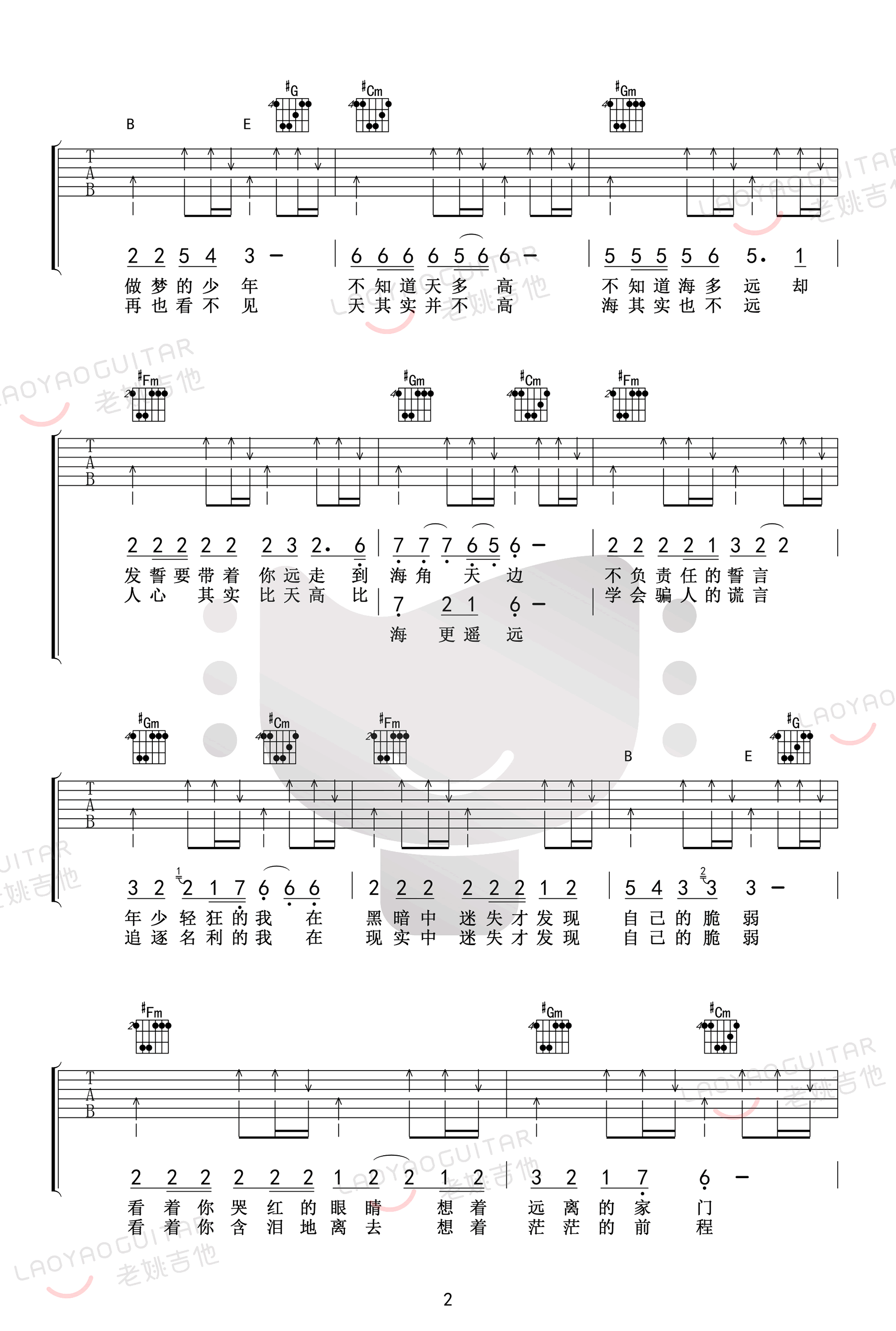 星星点灯吉他谱2