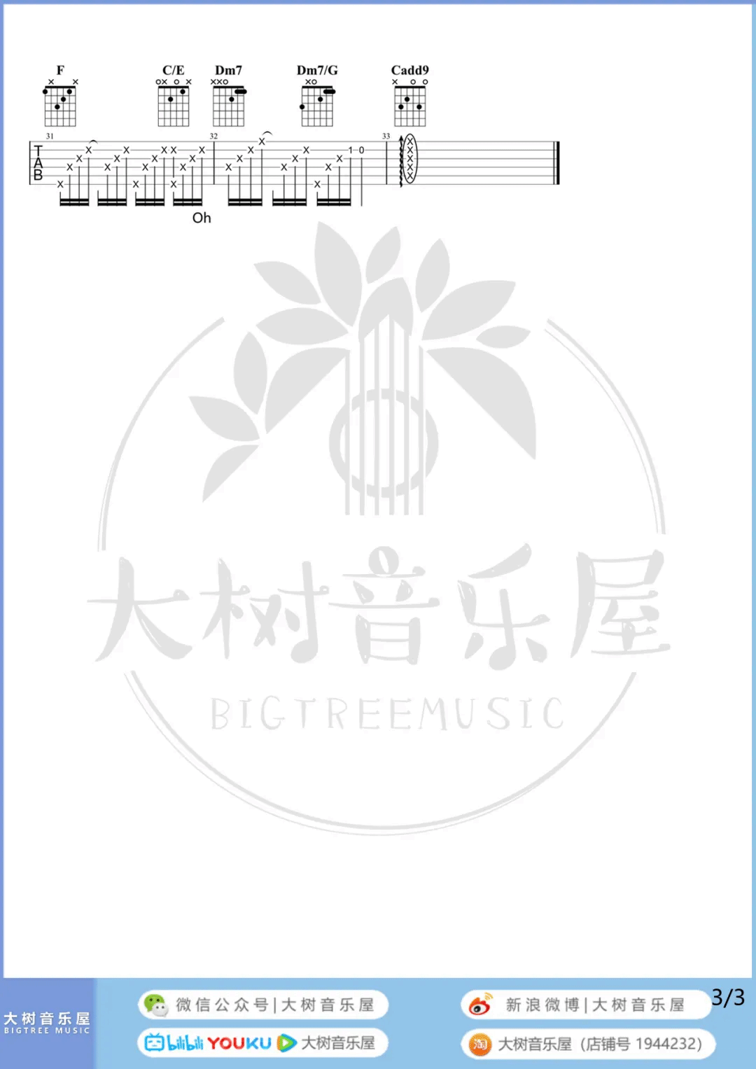 Forever Young吉他谱3