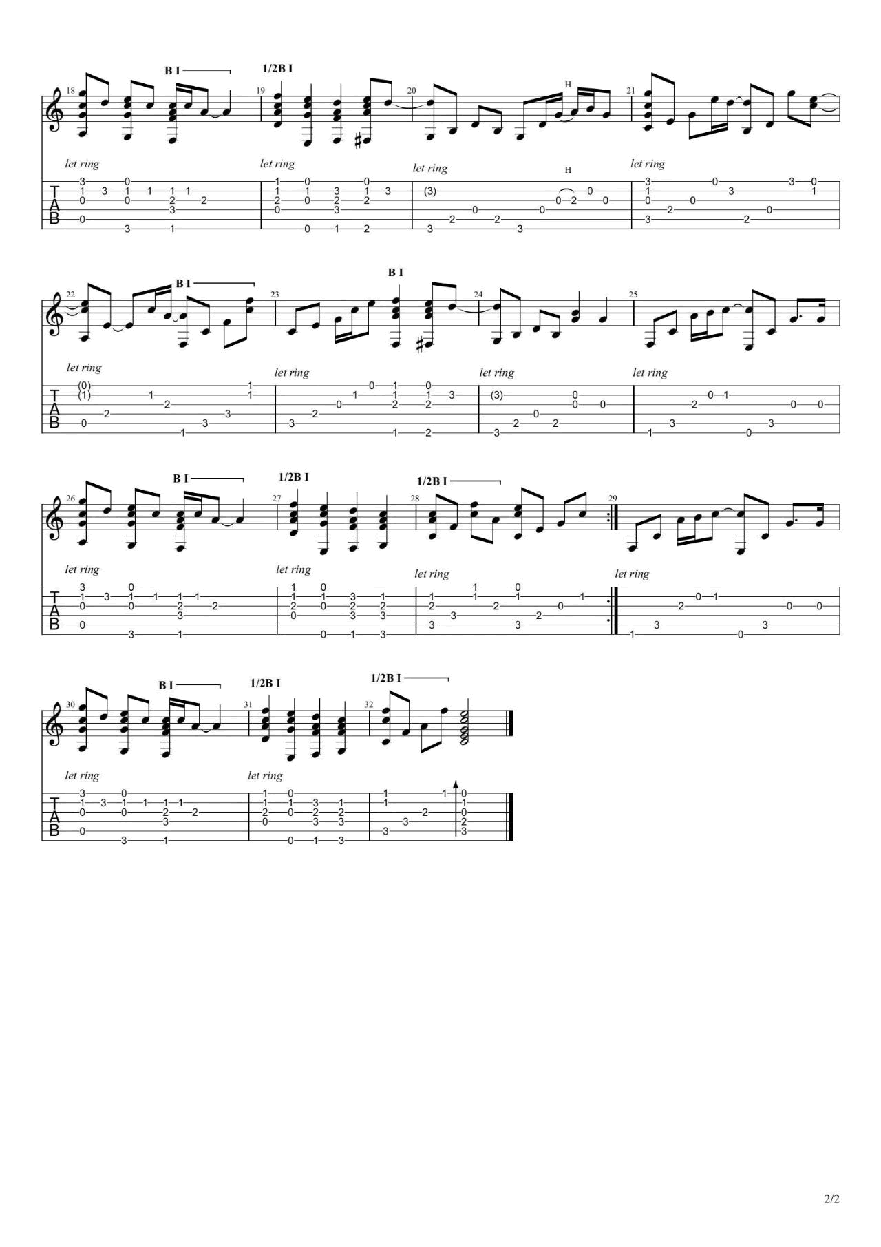 Can You Feel the Love Tonight吉他谱2