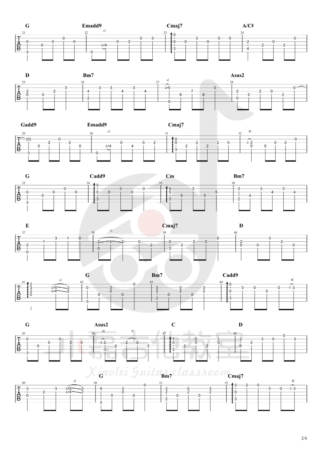 农夫渔夫吉他谱2