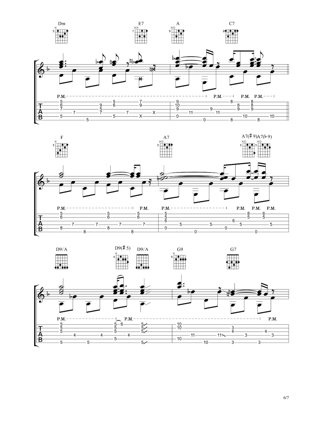 Liberstraum吉他谱6