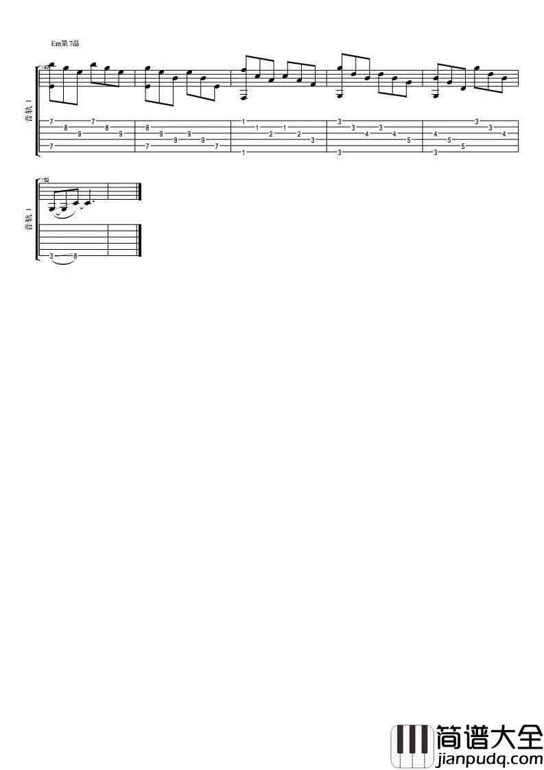 当你老了吉他谱_吉他指弹改编独奏_附演示视频_品音阁编配_赵照