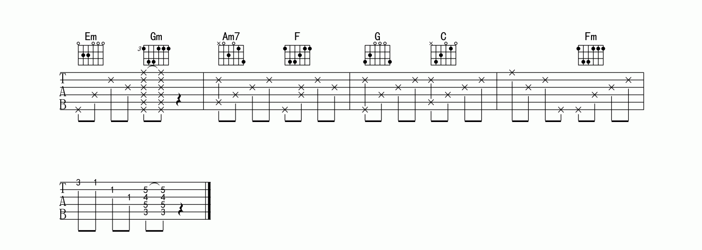 他妈的吉他谱_高清版_Ymzzz编配_尧十三