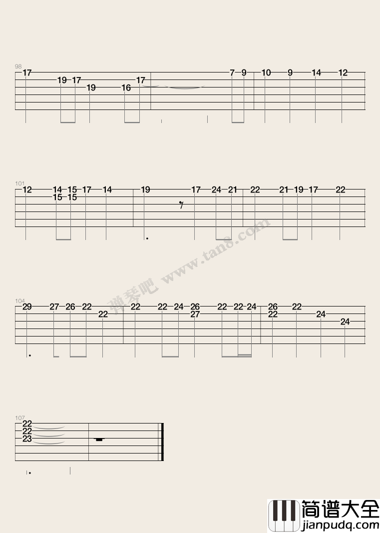 野孩子吉他谱_D调_弹琴吧编配_杨千嬅