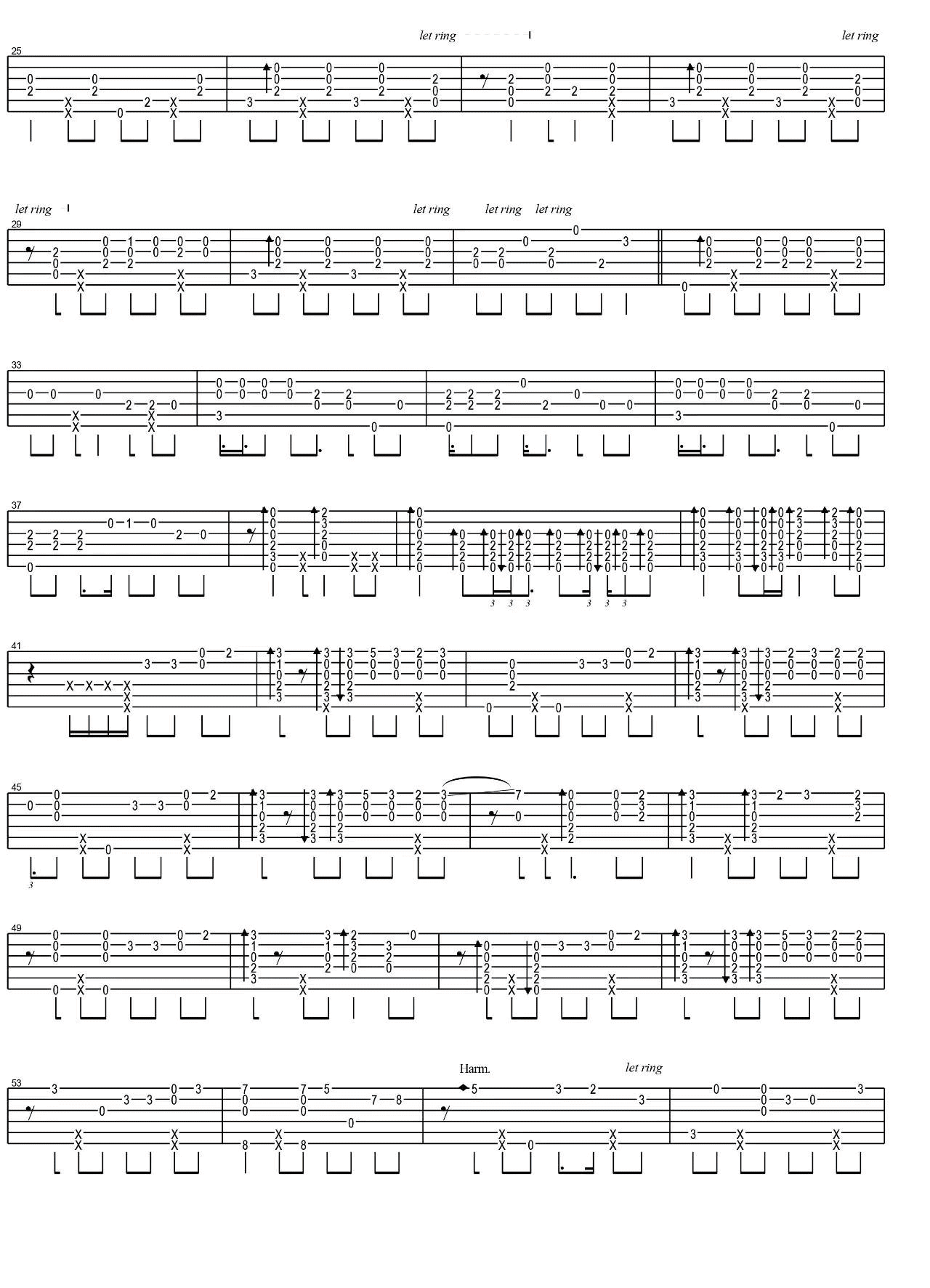 一天一天指弹谱_郑成河版_唯音悦吉他社编配_Bigbang