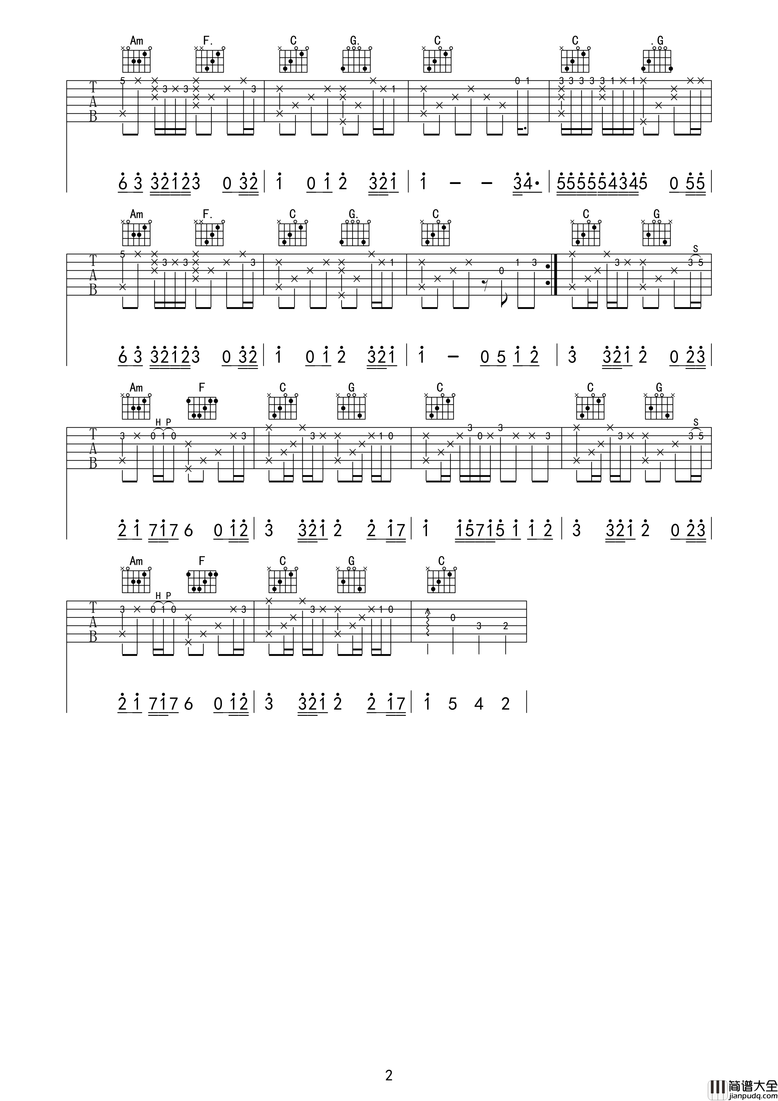 真的爱你指弹谱_E调_木吉他原版编配_beyond