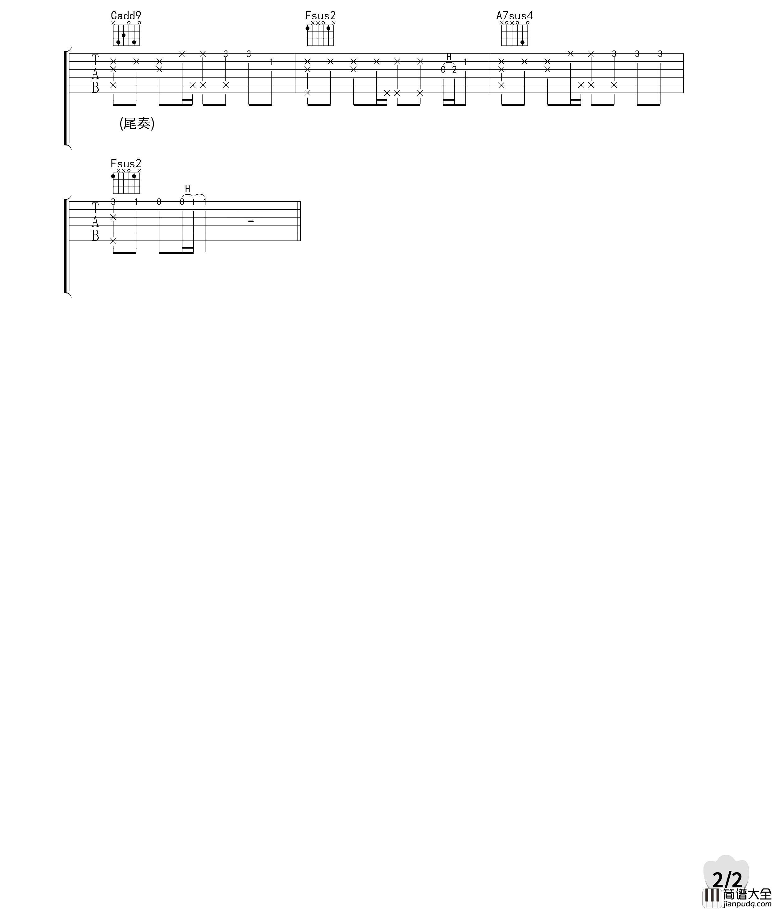 周杰伦_一路向北_吉他谱_E调原版吉他谱_吉他弹唱演示