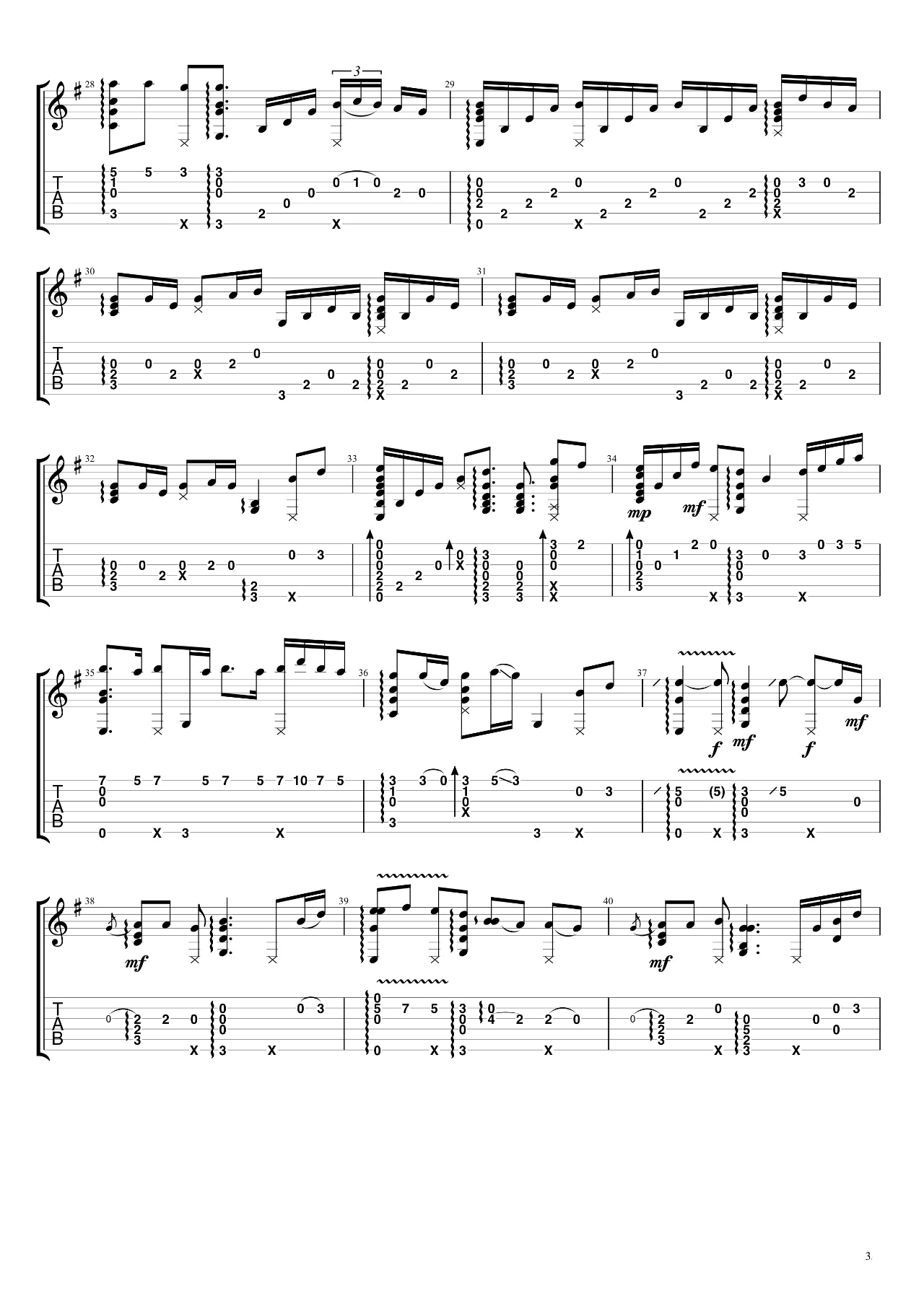 《See You Again》指弹吉他谱_独奏六线谱_吉他指弹演示 _See_You_Again_指弹吉他谱_独奏六线谱_吉他指弹演示