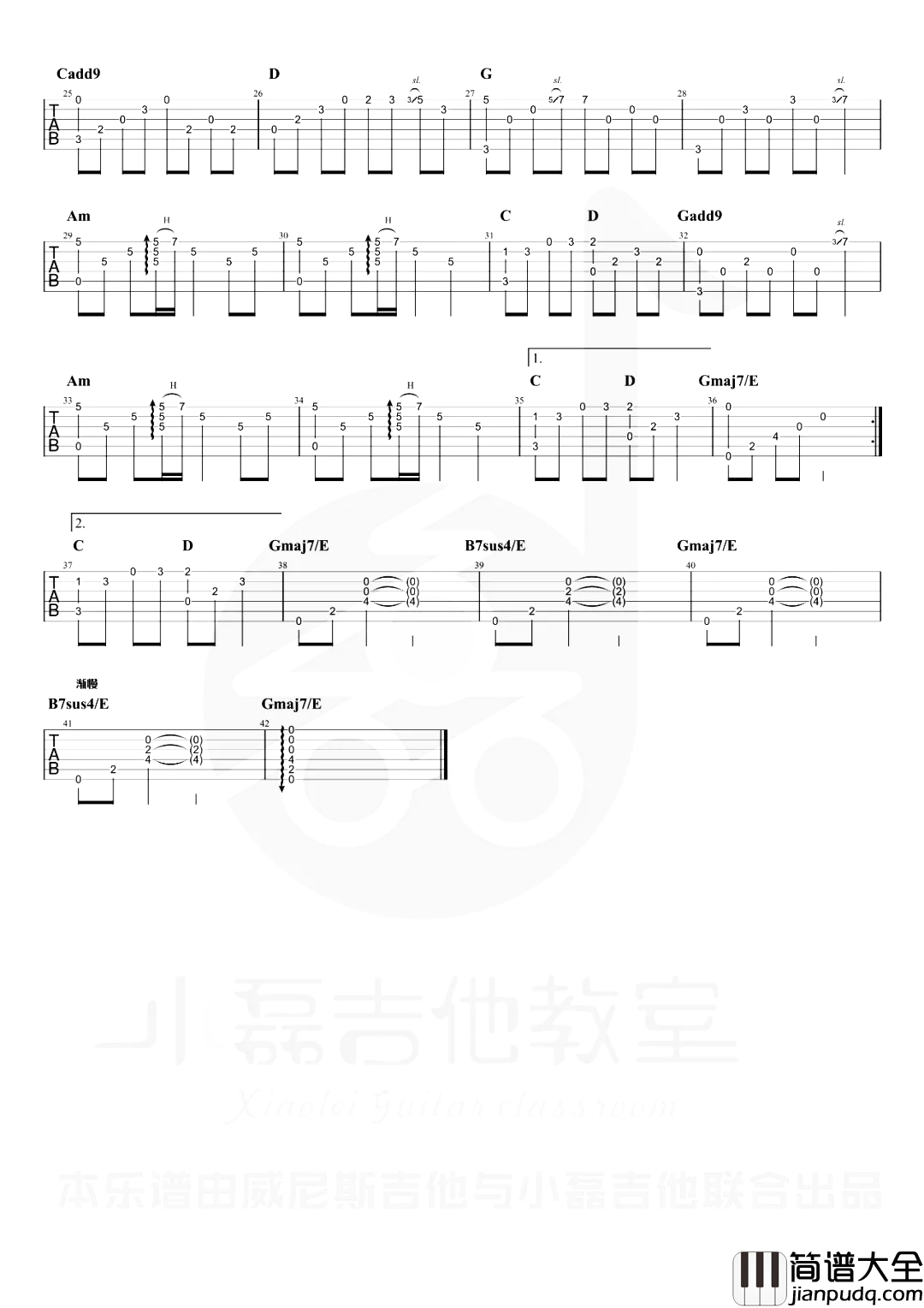 琵琶语指弹吉他谱_林海_吉他独奏六线谱_指弹教学视频