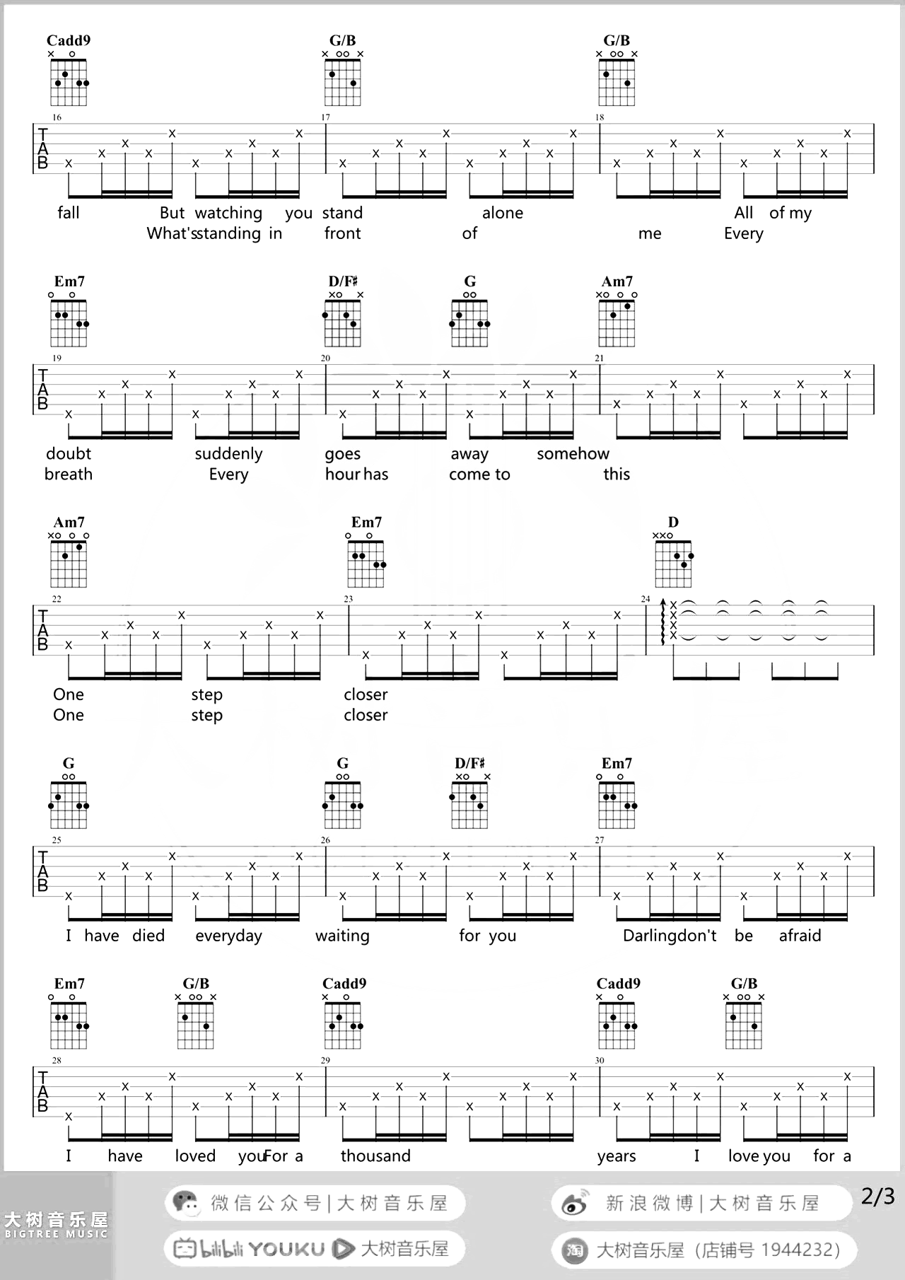 A Thousand Years吉他谱_《暮光之城4》插曲_吉他弹唱演示 A_Thousand_Years吉他谱__暮光之城4_插曲_吉他弹唱演示