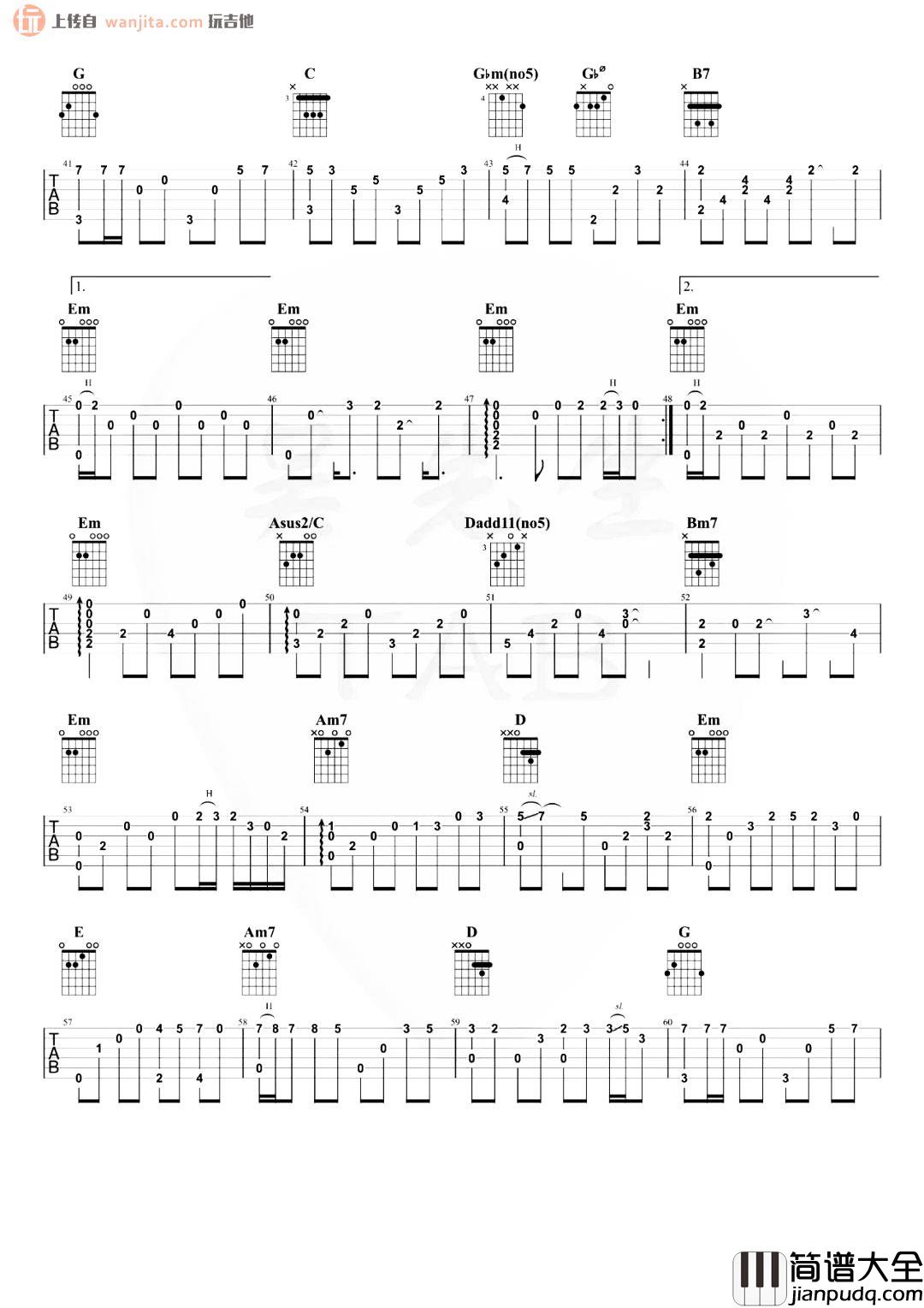 车站指弹吉他谱_李健_吉他独奏六线谱_《车站》指弹演示 车站指弹吉他谱_李健_吉他独奏六线谱__车站_指弹演示