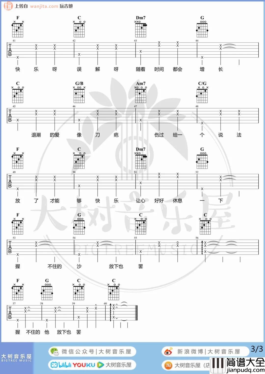 握不住的他吉他谱_林俊杰/萧萧_C调_吉他弹唱演示视频