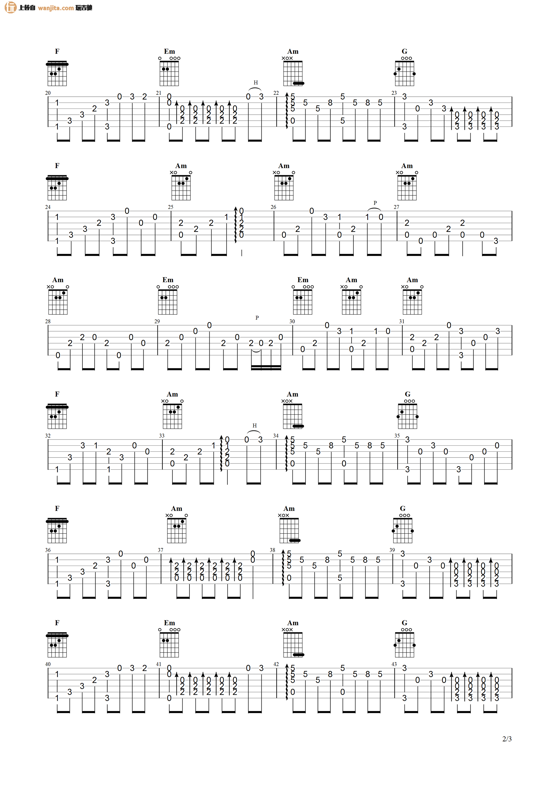 铁血丹心指弹吉他谱_高清图片谱_《射雕英雄传》_吉他弹唱独奏 铁血丹心指弹吉他谱_高清图片谱__射雕英雄传__吉他弹唱独奏