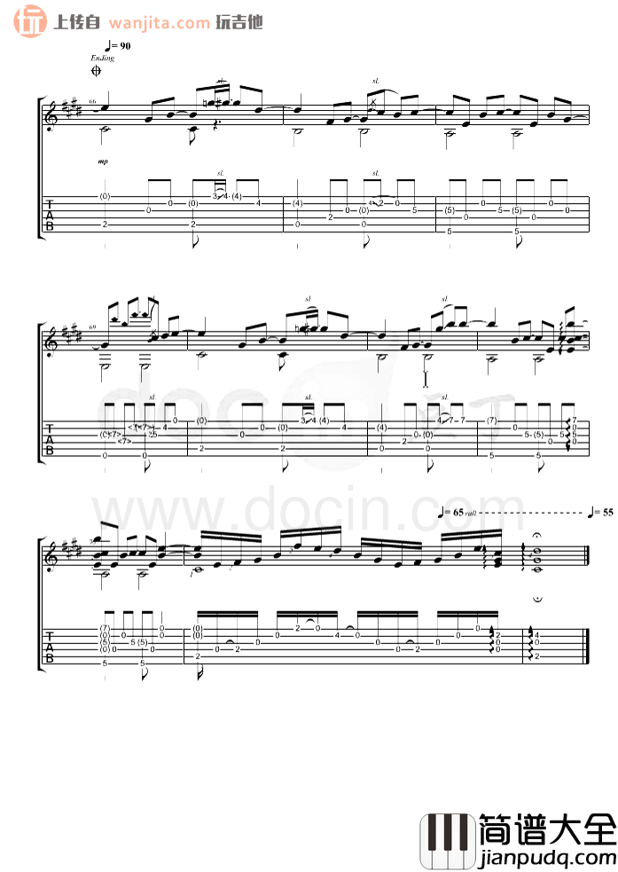 曹思义《星河》指弹吉他谱_吉他独奏弹唱_高清图片谱 曹思义_星河_指弹吉他谱_吉他独奏弹唱_高清图片谱