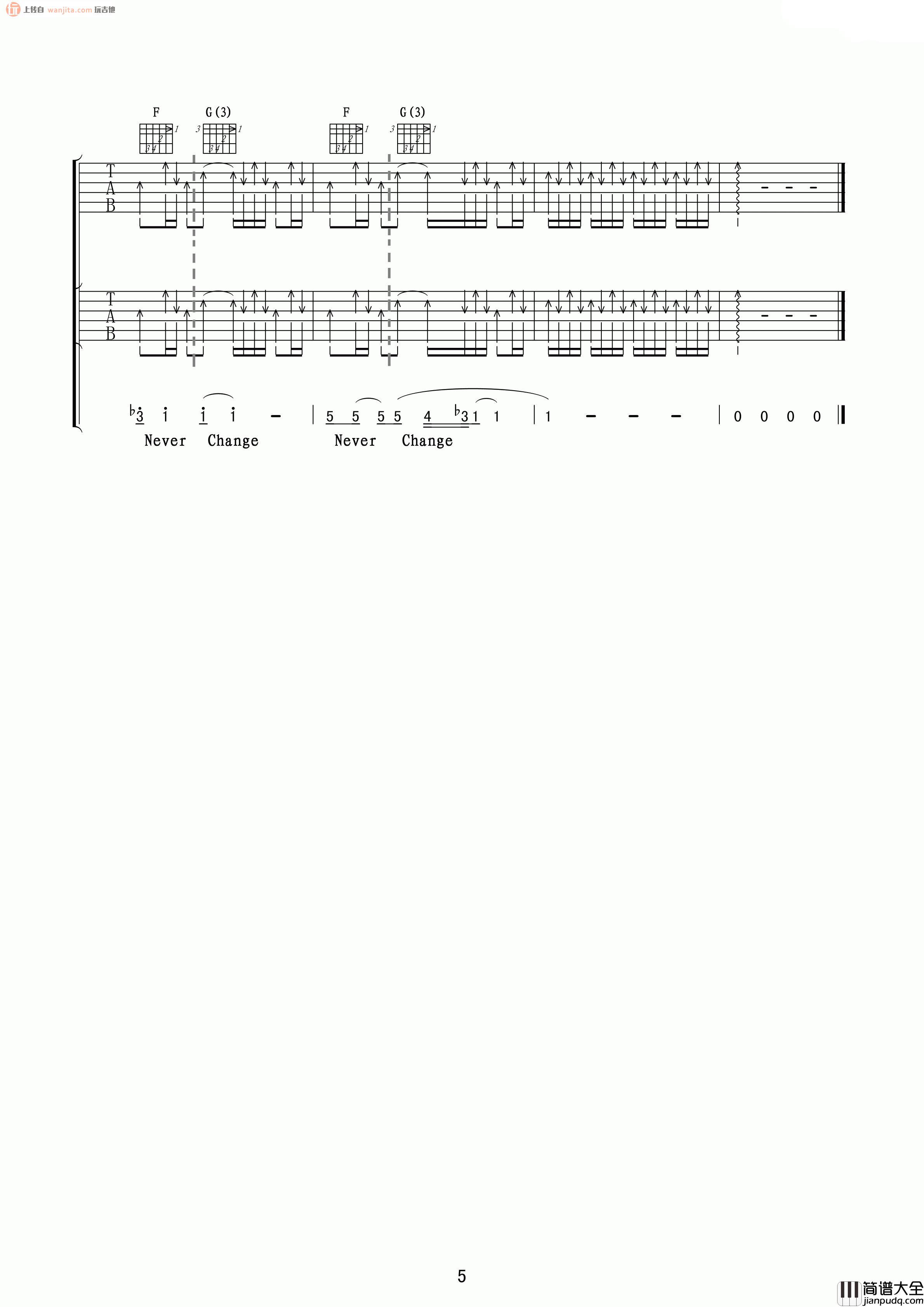 _和平与爱_吉他谱_G调双击他原版六线谱_吉他弹唱视频_Beyond