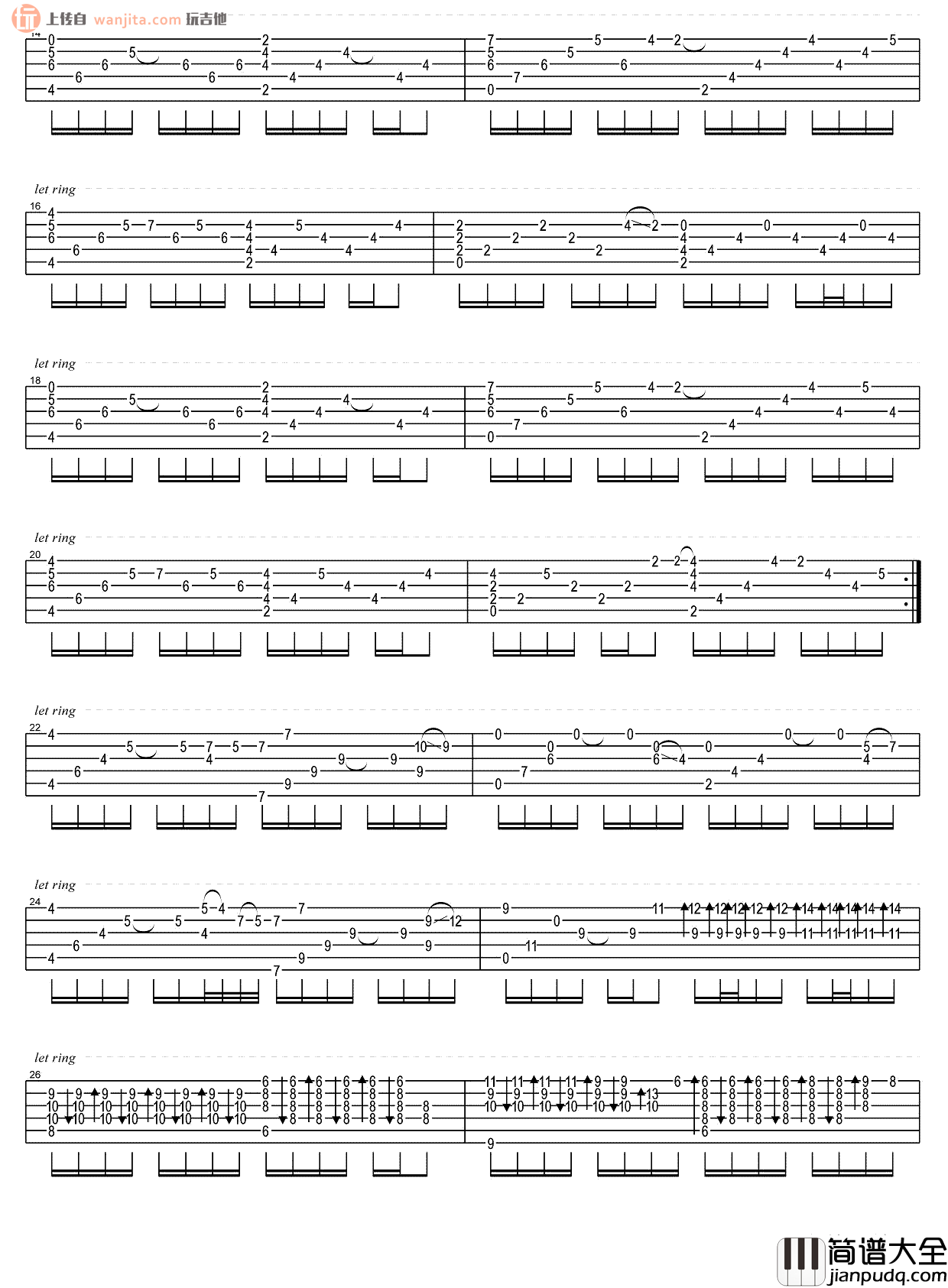 My Heart Will Go On(我心永恒)(指弹)(吉他谱)_Celine Dion My_Heart_Will_Go_On(我心永恒)(指弹)(吉他谱)_Celine_Dion