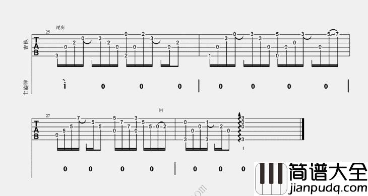 遗憾(吉他谱)_许美静 遗憾(吉他谱)_许美静