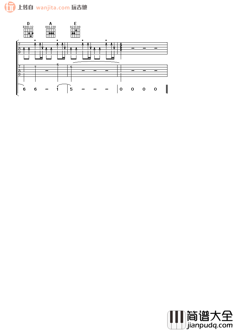 月亮惹的祸吉他谱_张宇_A调弹唱六线谱_吉他弹唱谱