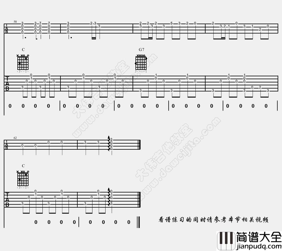 暖暖(吉他谱)_梁静茹__暖暖_六线谱/尤克里里谱_吉他弹唱教学示范