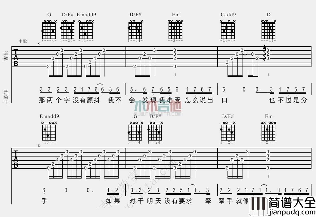 十年(吉他谱)_陈奕迅_C调原版六线谱_《十年》吉他弹唱教学 十年(吉他谱)_陈奕迅_C调原版六线谱__十年_吉他弹唱教学