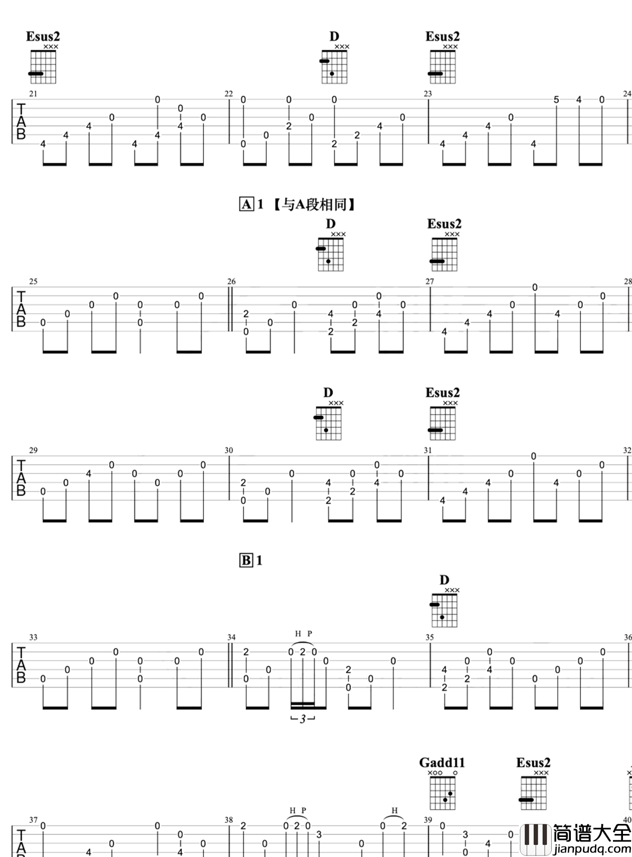 流行的云指弹谱_吉他独奏演示+教学视频_岸部真明