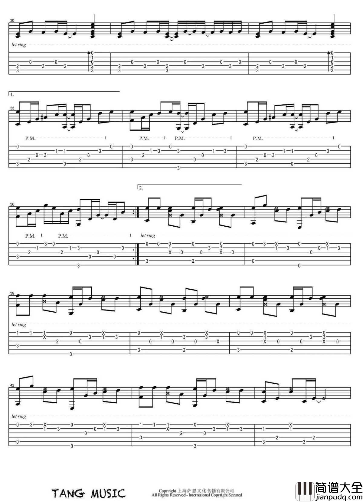 Jingle_Bells指弹谱_圣诞歌曲_吉他独奏视频